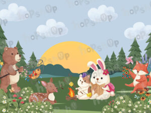 Hand Drawn Dreamy Clouds in Pastel Sky Wallpaper