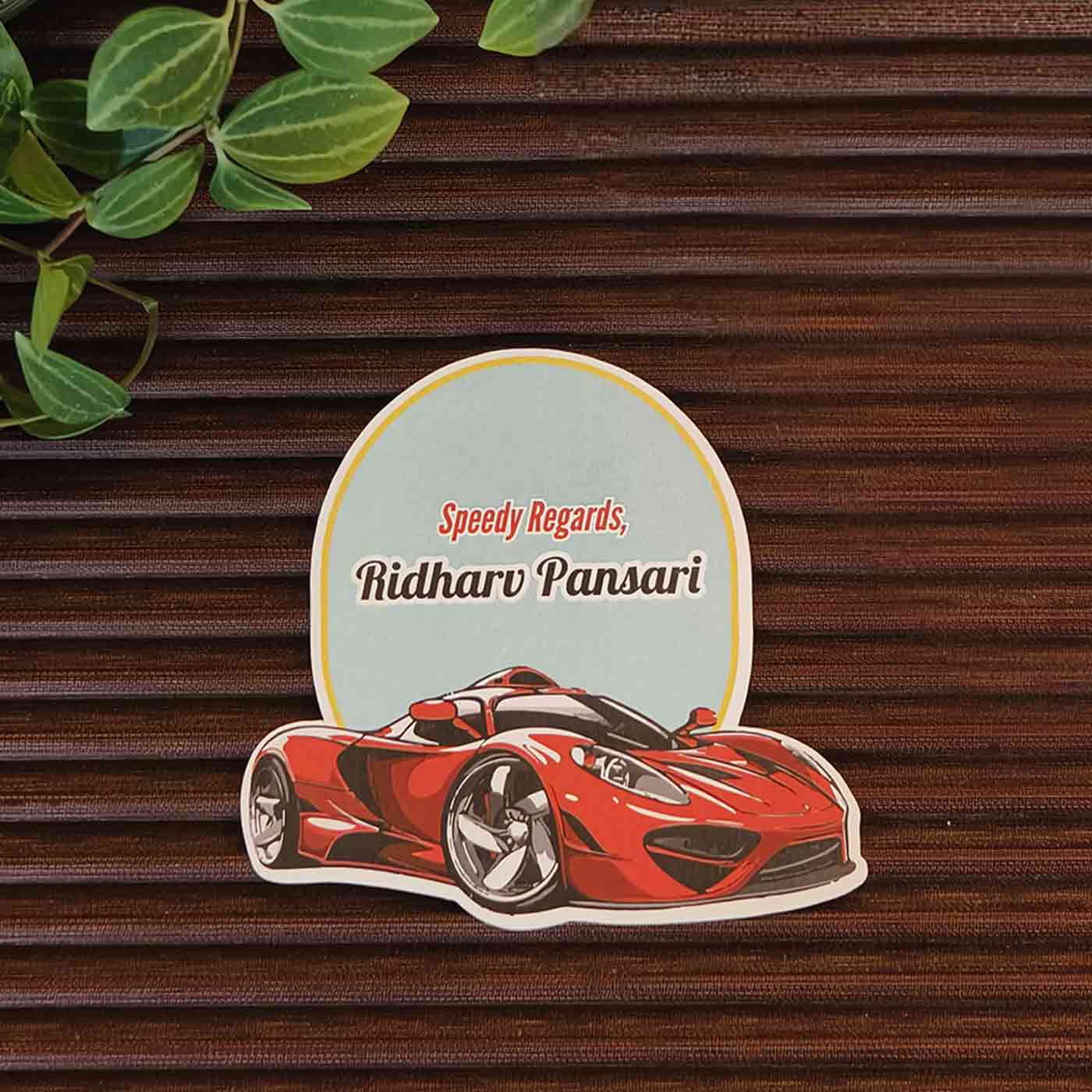 Sports Car Gift Tags